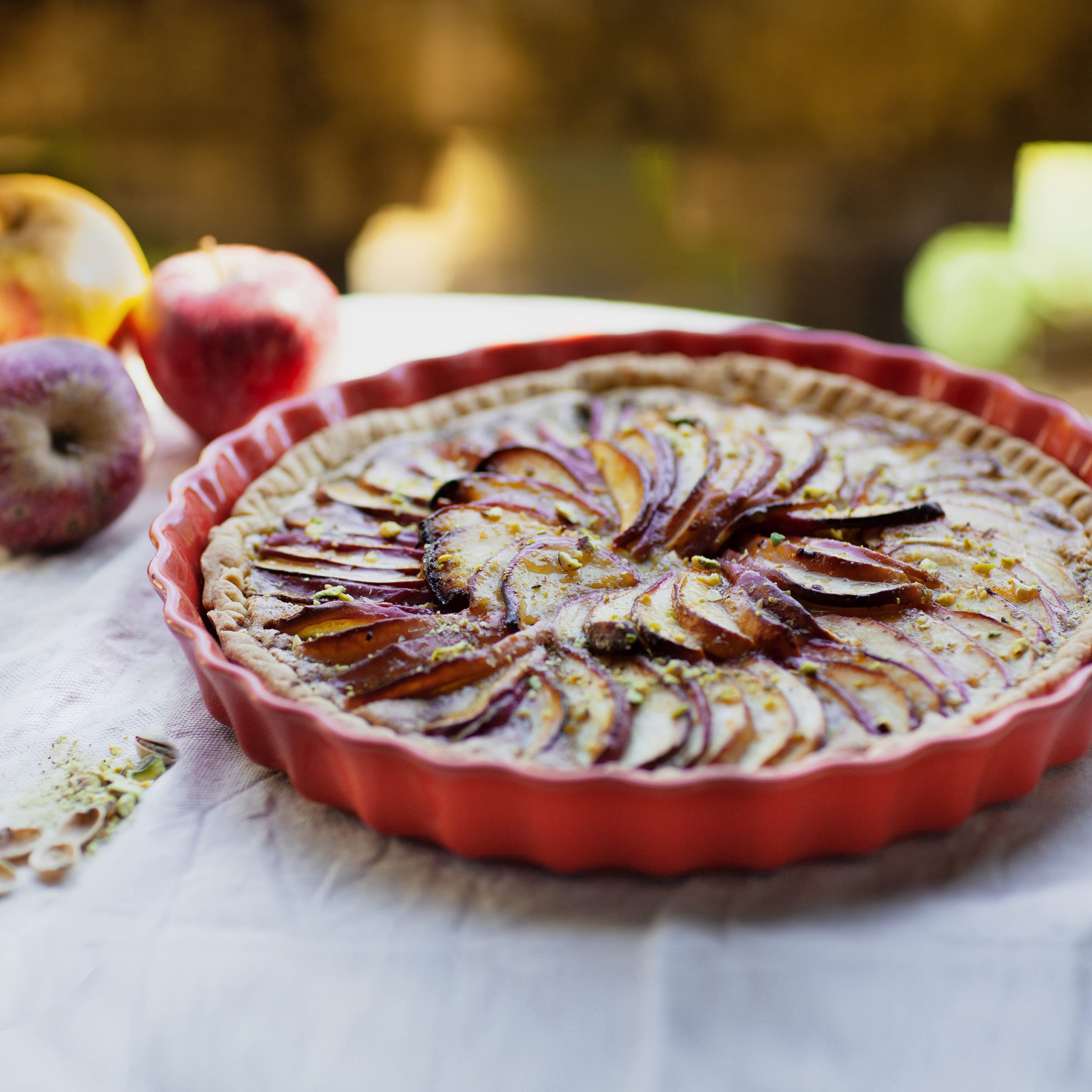 Amazon.com: Emile Henry Made in France Ceramic Tart Dish, 11.6