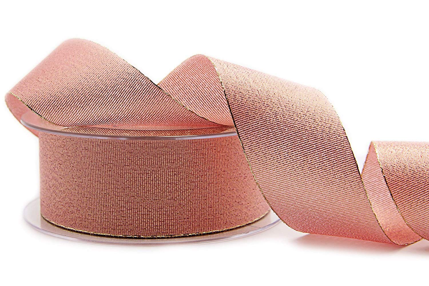 Präsent Vichy - Nastro decorativo con bordo in filo metallico, 20