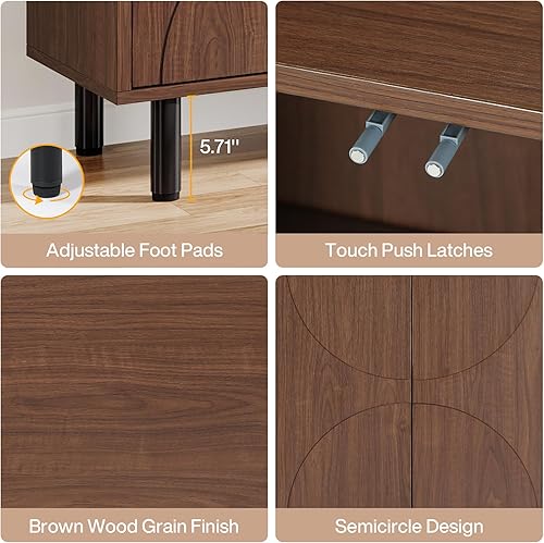 Miniatura 6 de Tribesigns Armario buffet aparador de 55 pulgadas con almacenamiento