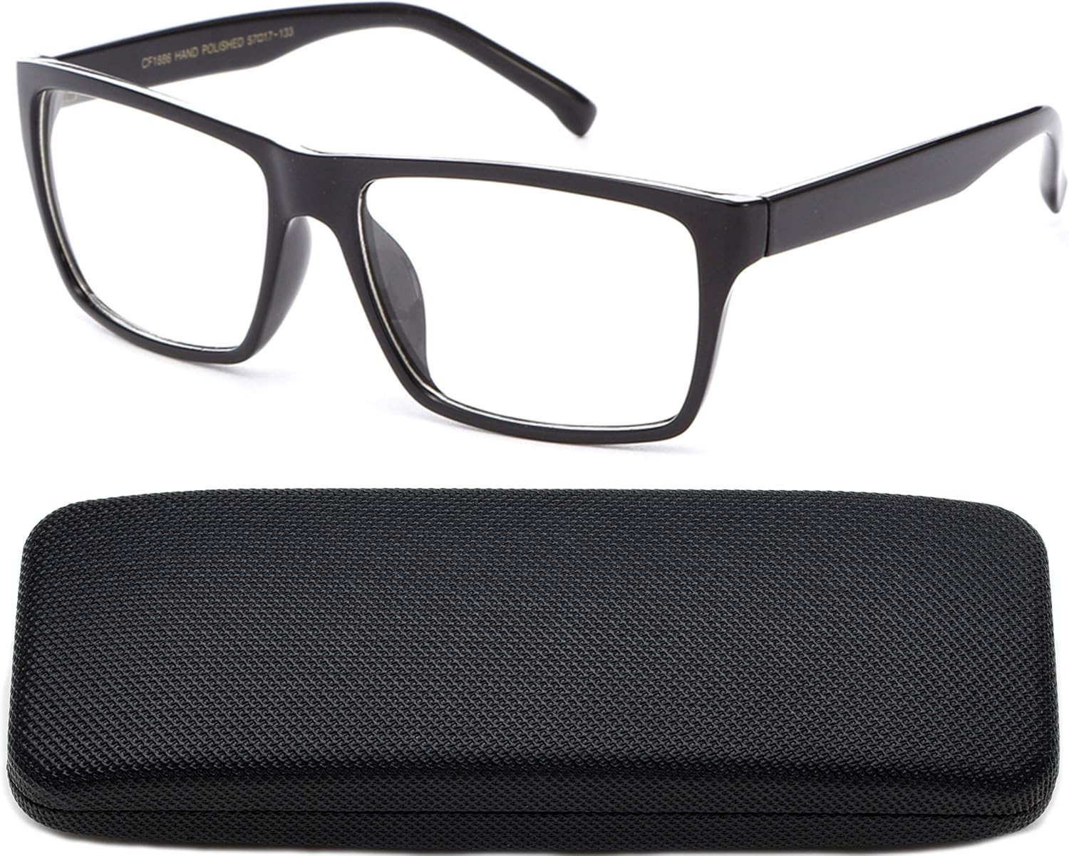 Classic Unisex Squared Fashion Clear Lens Eye Glasses Frame Clear Lens Glasses Men Women thumbnail