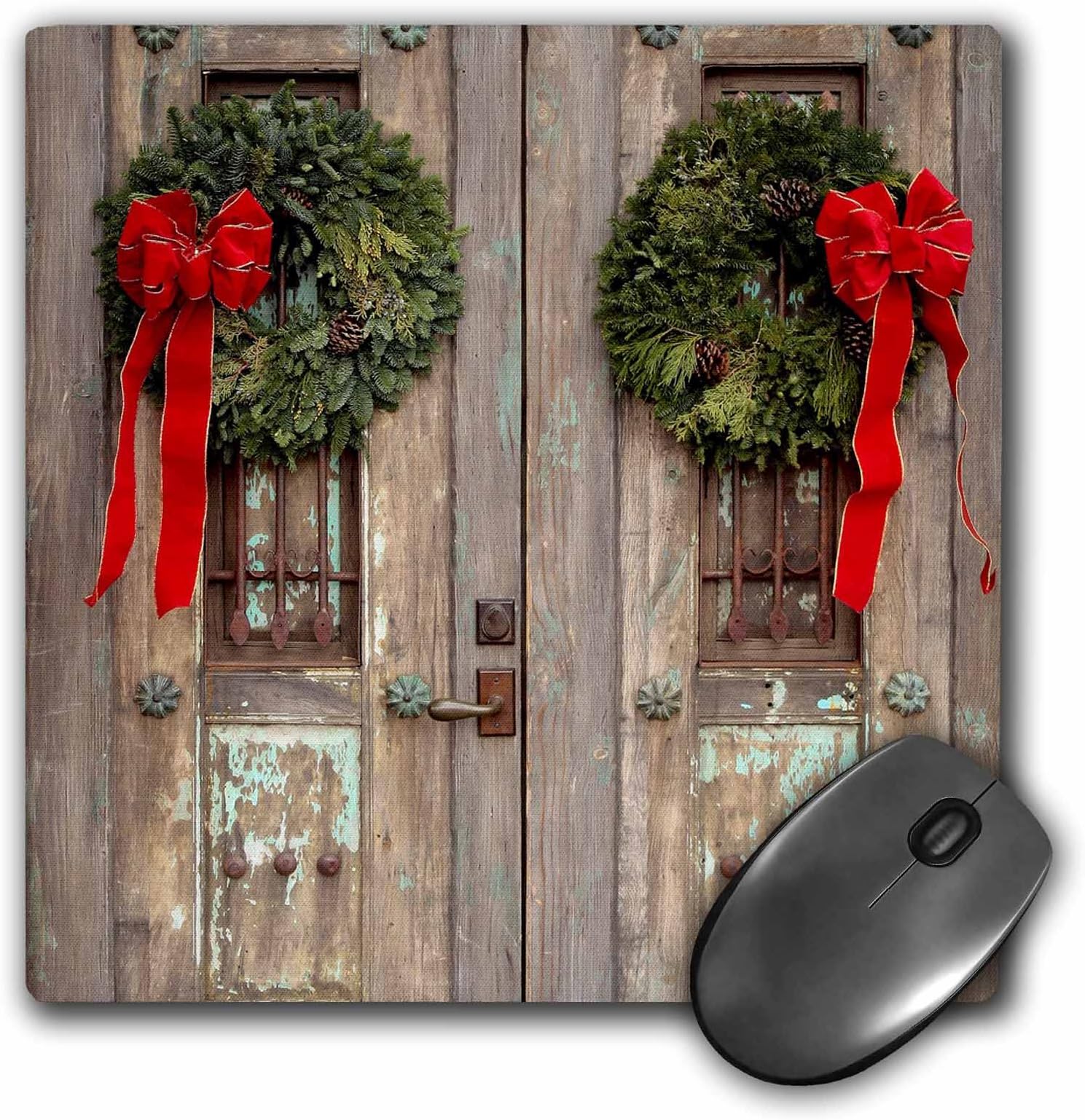 3dRose LLC 8 x 8 x 0.25 Inches Mouse Pad, Antique Door, Julien McRoberts (mp_92727_1)