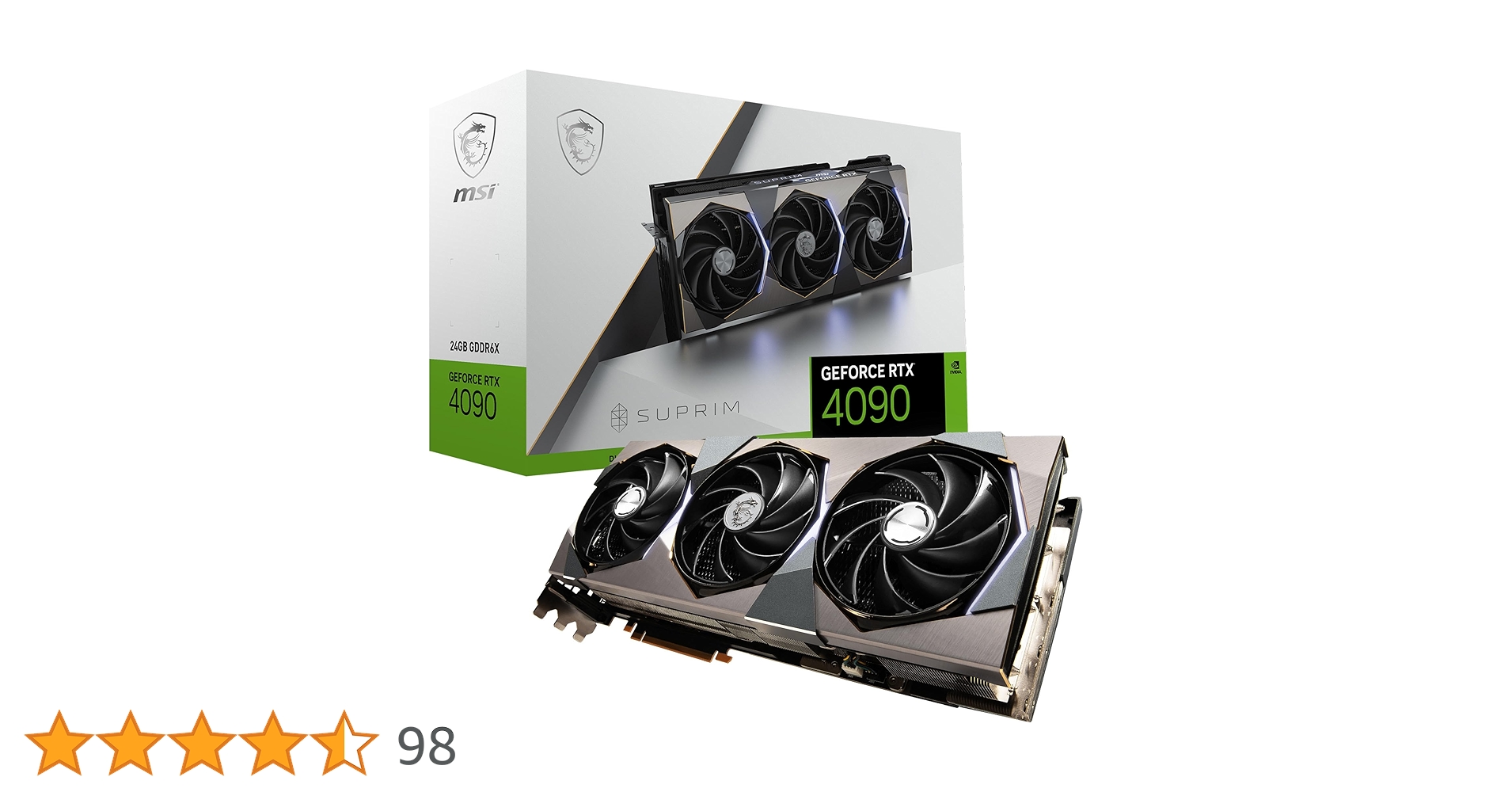 グラフィックボード・グラボ・ビデオカード MSI SUPRIM GeForce RTX 4090 Amazon | MSI GeForce RTX 4090 SUPRIM X 24G グラフィックス