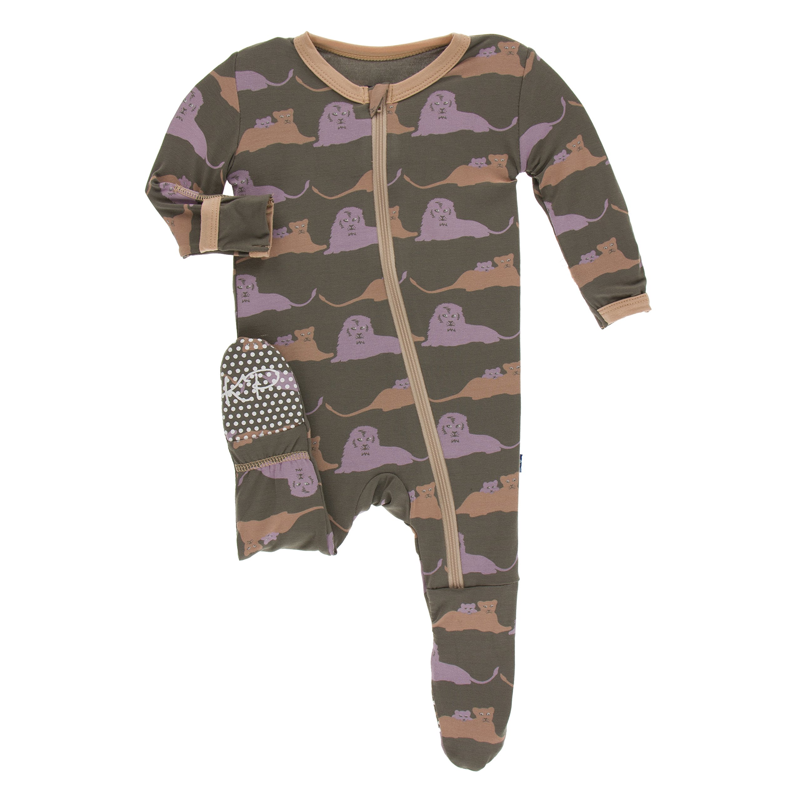 KicKee Pants Little Boys Print Footie with Zipper - Pond Leafy Sea Dragon, 12-18 Months — view 12