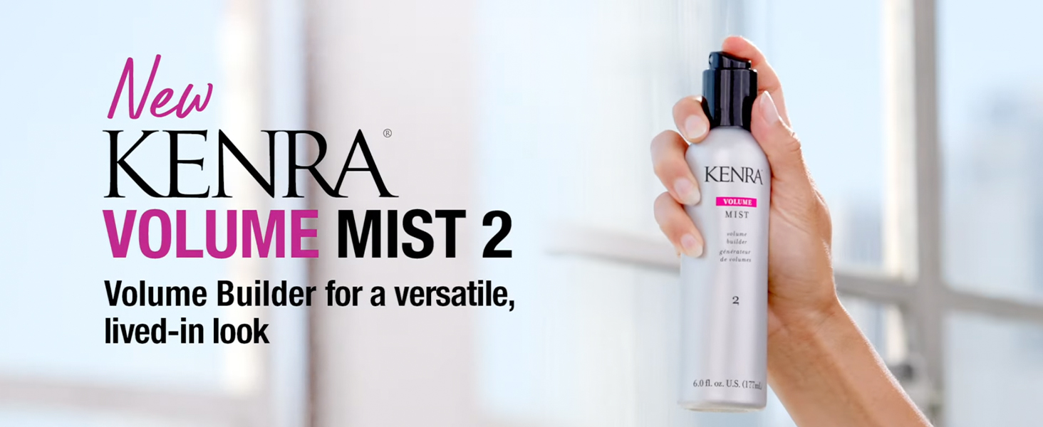 Kenra Professional Volume Mist 2 | Volume Builder | Lightweight, Fine Mist | Low Hold, Flexible Finish | Thermal Protection | Volume That Lasts Up To 48 hours | All Hair Types | 6 fl. oz.