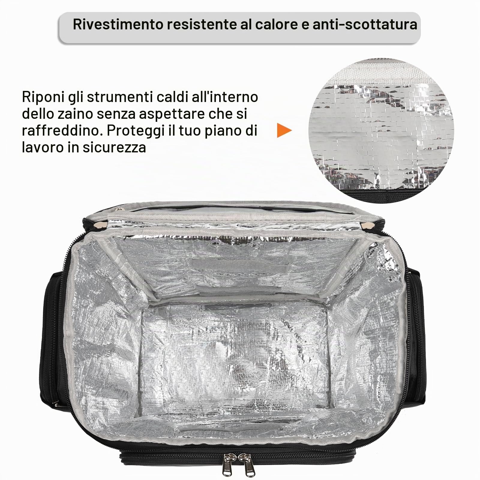 Borse da viaggio 'parrucchiere' di grande capacità, borsa 'borsa' con separatori regolabili, strumenti per capelli, borse cosmetologiche professionali