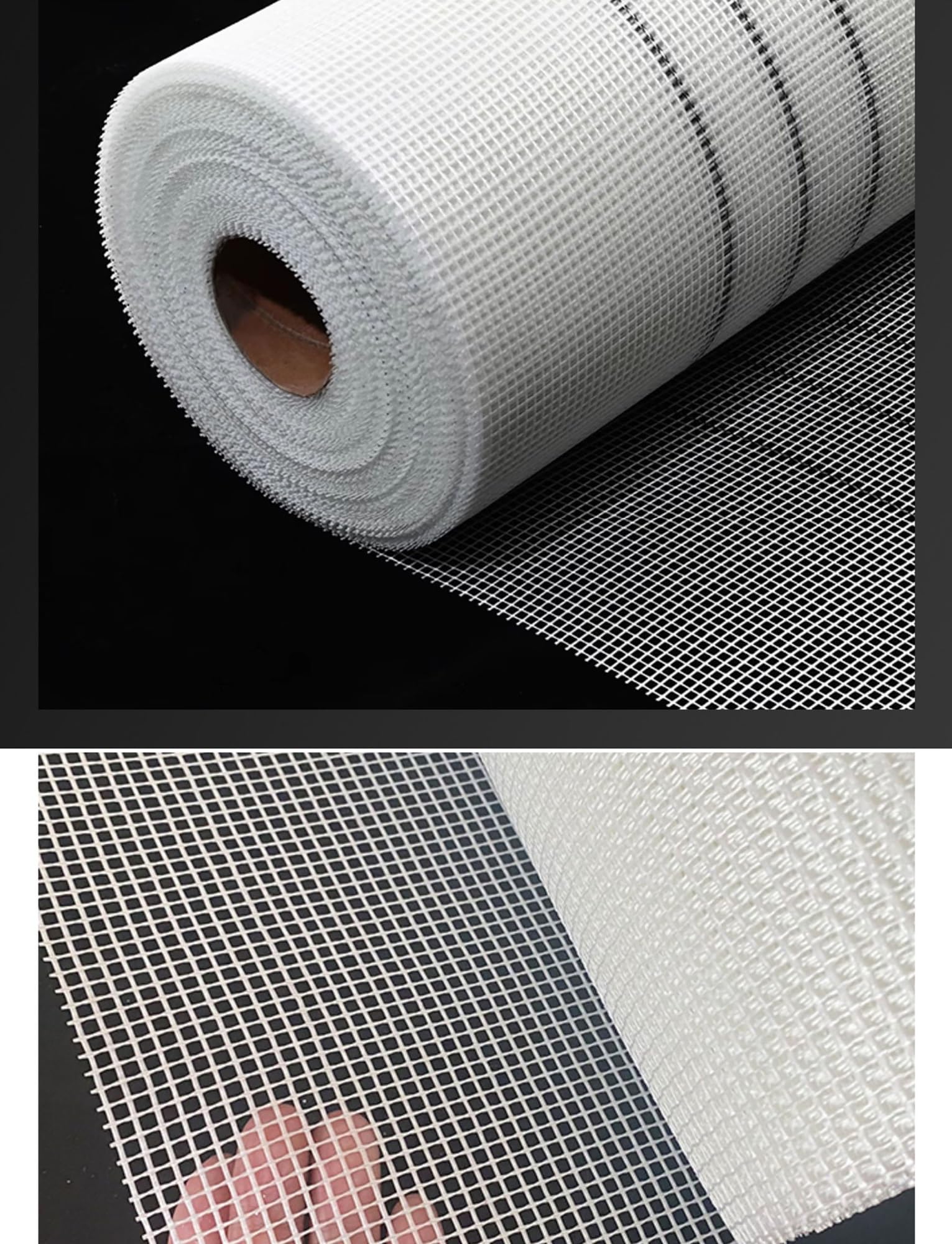 Rete in Fibra di Vetro per Intonacatura e Rinforzo Muri – Anticrack, Resistente agli Alcali, Impermeabile per Riparazioni di Posa, Soffitti e Pareti Esterne(100g/㎡-1x30 meters)