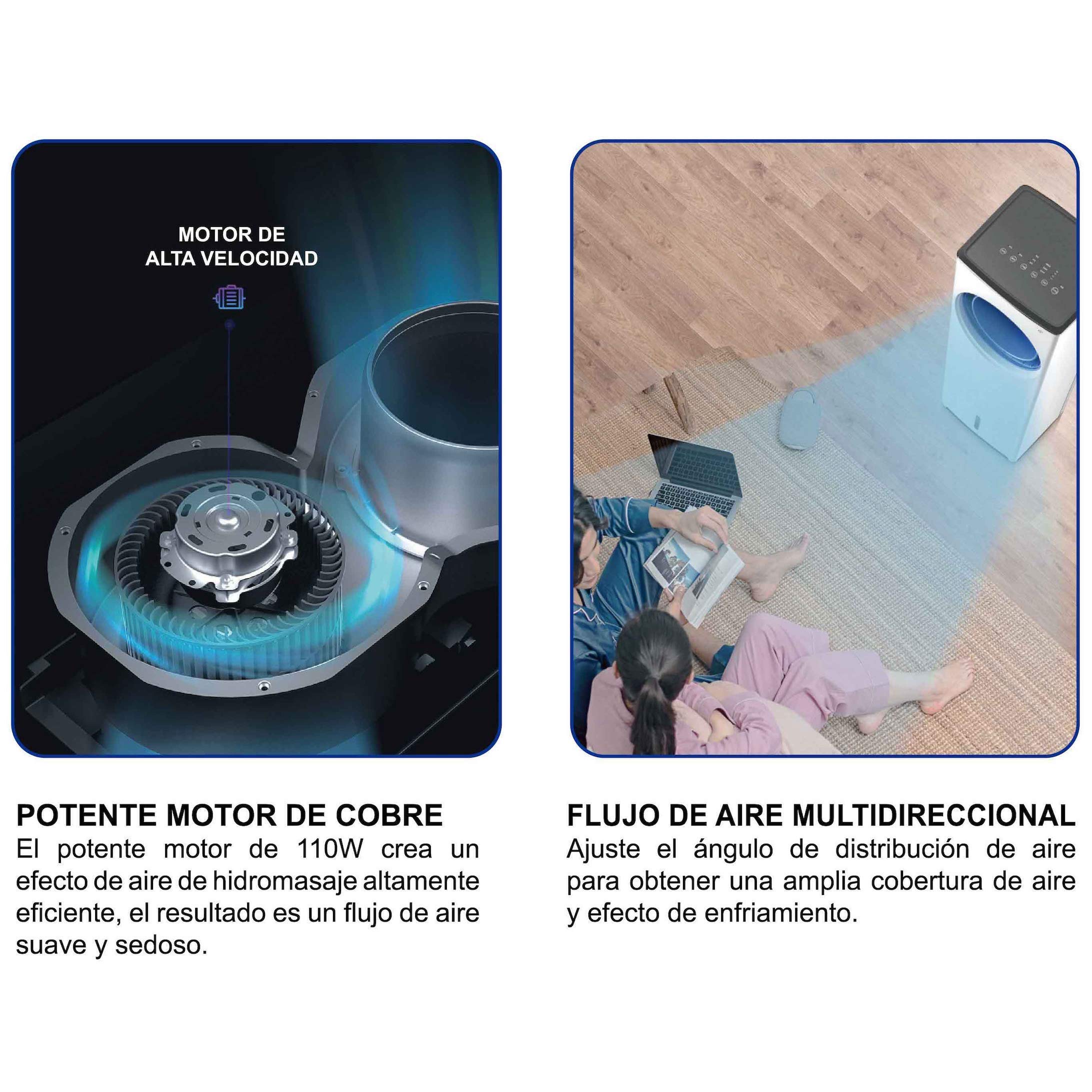 MovilCom® Climatizzatore Estivo Condizionatore Evaporativo 3 in 1 Raffreddatore Umidificatore Ventilatore Aria Raffreddato Purizzato con Telecomando 4L di Capacità