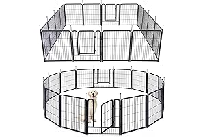 32” TMEE Pet Dog Playpen with Door