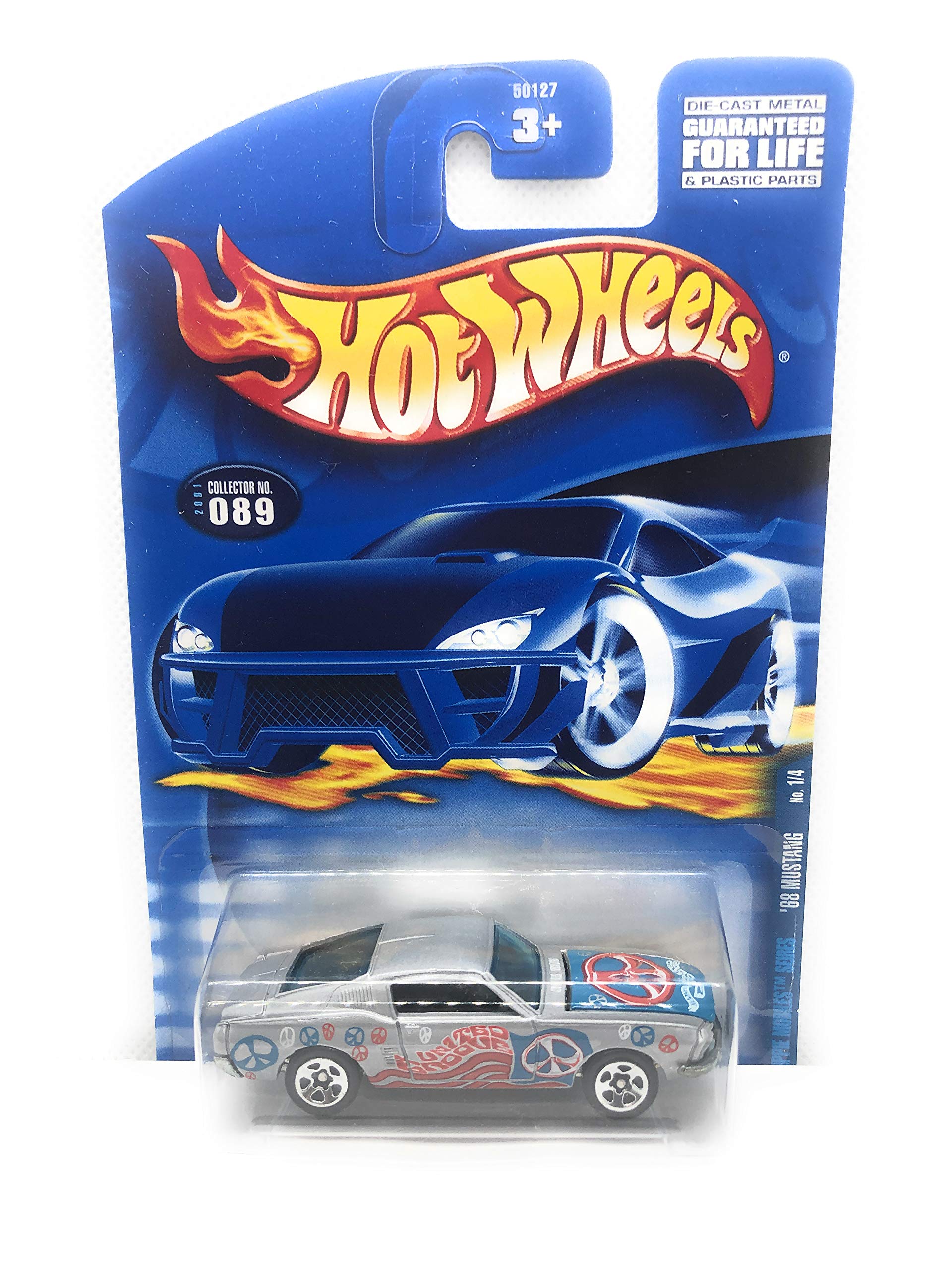 Amazon.com: Mattel Hot Wheels 2001 1:64 Scale Silver Hippie 1968