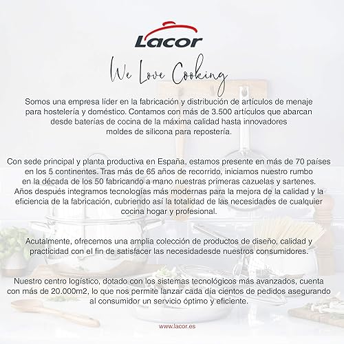 Miniatura 6 de Lacor Tamiz de malla intercambiable 4, acero inoxidable, plata, 9.1 in