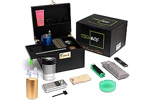 Premium Marijuana Lock Box with 21 Accessories