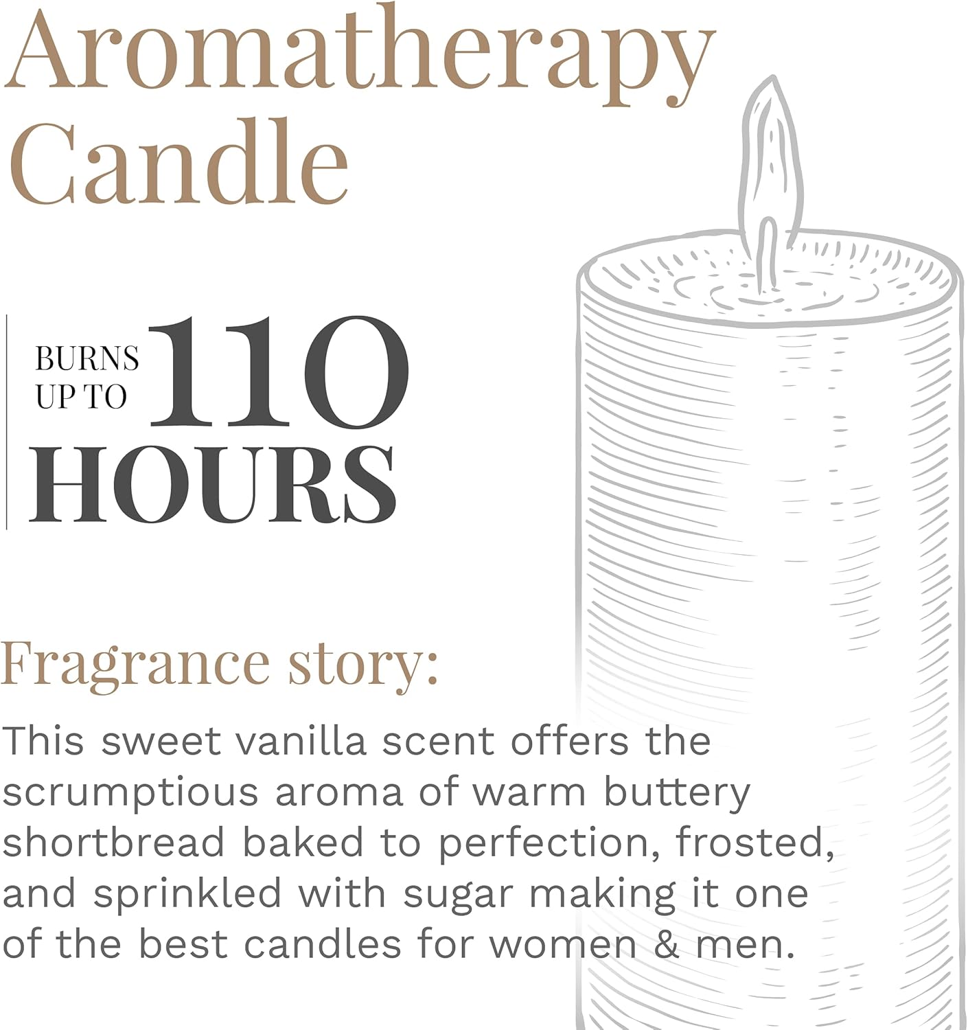 Candle-Lite Creamy Vanilla Swirl Jar Candle, 18 oz, White, 18 Ounce : Everything Else