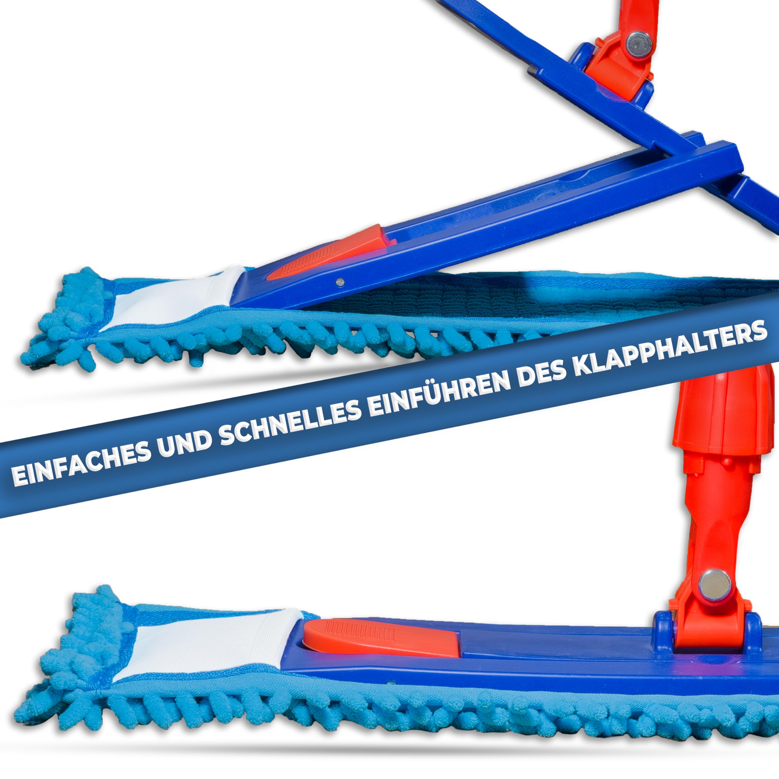 8 Rivestimenti In Ciniglia Per Lavapavimenti 40 Cm: Ricambio Universale Per Panni Piatti
