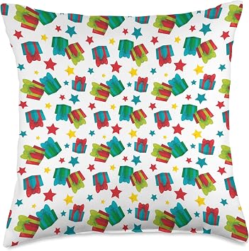 Christmas Chuckles Cute Presents Holiday Xmas Christmas Throw Pillow, 18x18, Multicolor