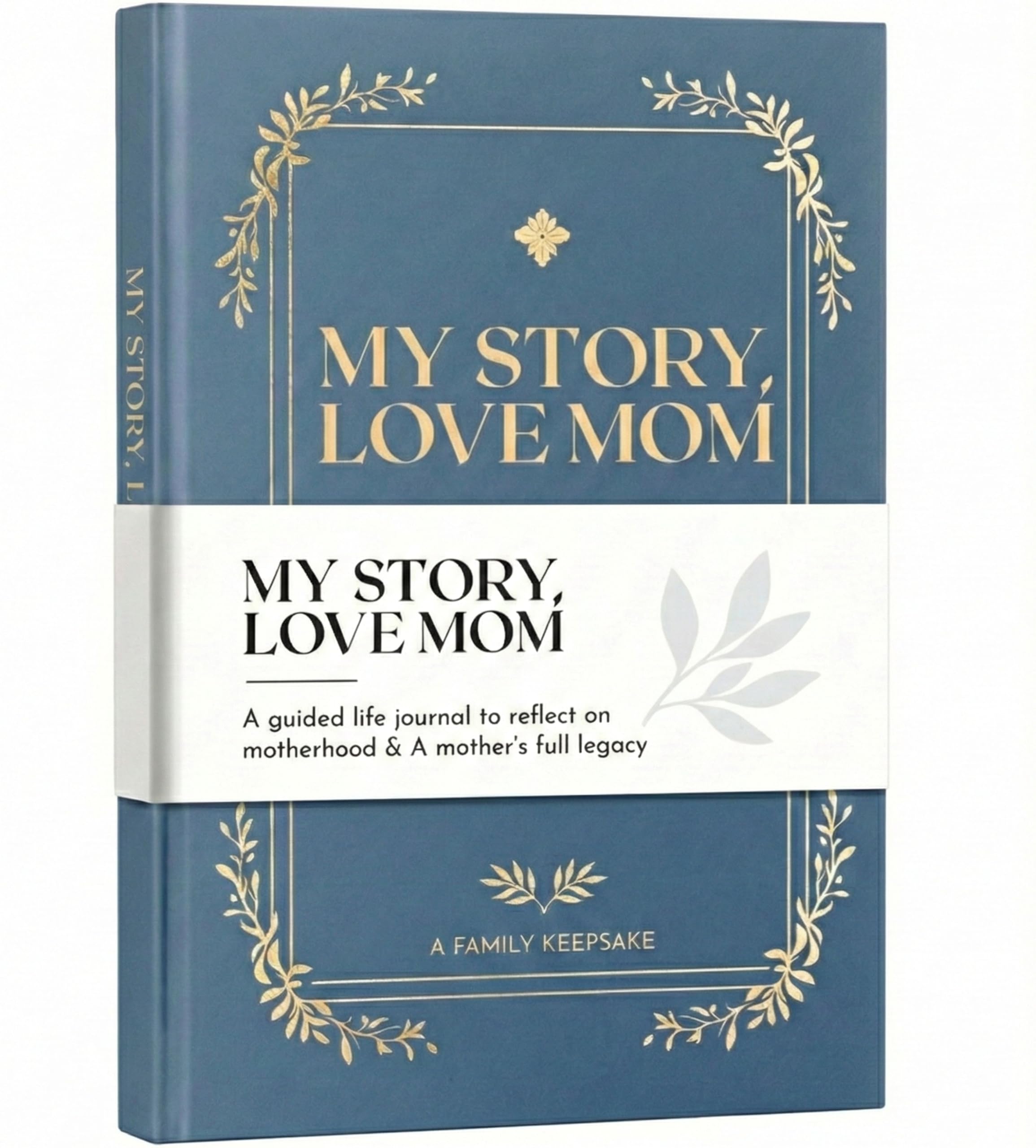 Booky Baby - Mom's Life Story Journal, Mother's Day Gift, (Hardcover) Keepsake To Tell Moms Story, Mom Journal, Memory Book for Mothers to Fill Out, Over 300 Guided Prompt Questions
