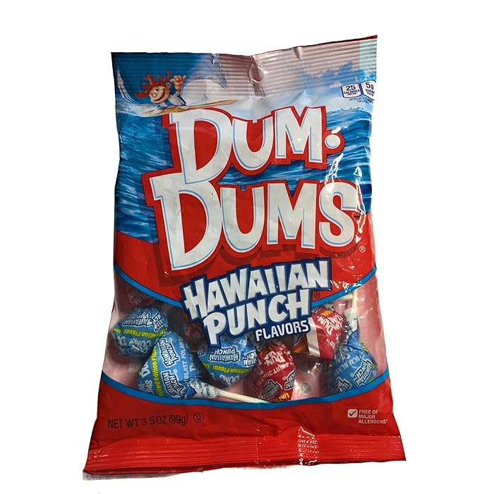 Buy (1) 3.5 oz Bag Hawaiian Punch Flavored DumDums Lollipop Candy