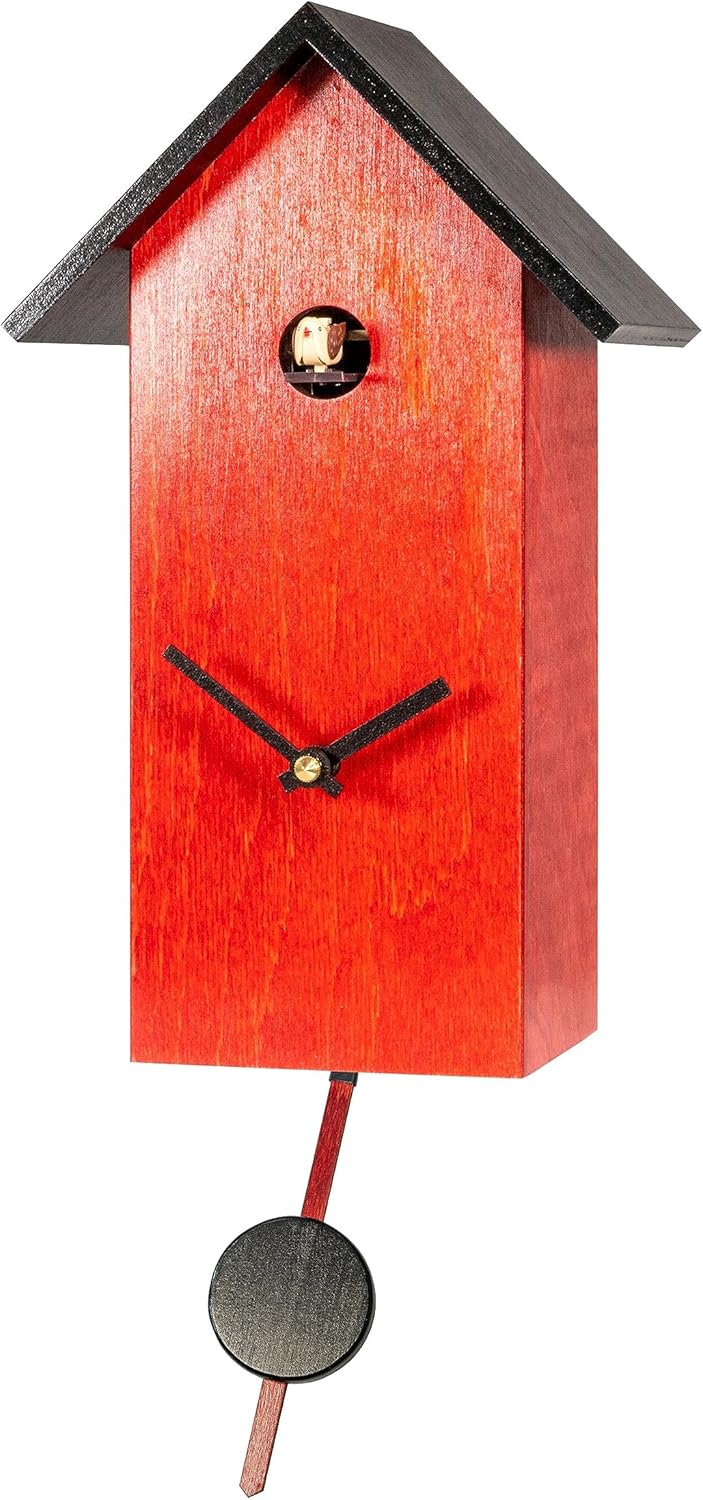 Engstler Modern Quartz Cuckoo Clock with Cuckoo Call
