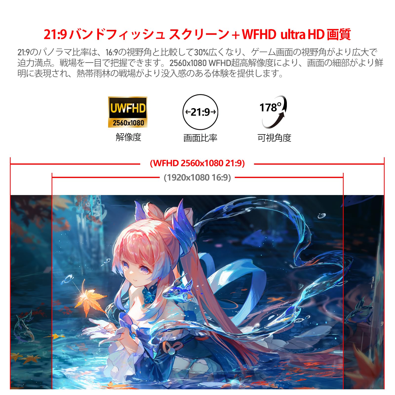 Amazon.co.jp: AESNO 34インチ ウルトラワイドモニター WFHD 120Hz