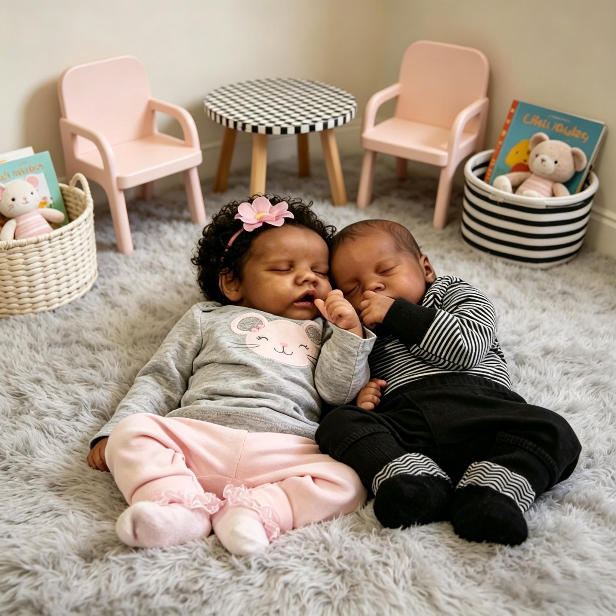 Black Reborn Baby Dolls silikonowe bliźniaki na całe ciało dziewczynka i chłopiec 45 cm realistyczna lalka bobas miękki winyl afroamerykańska realistyczny noworodek silikon niemowlęta