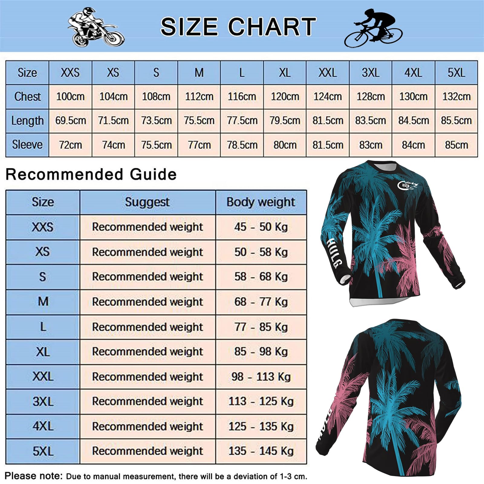 Maillot De VTT, Maillots De Cyclisme pour Hommes, Maillot De Motocross, Combinaison De Descente, Adapté Aux Motos VTT/BMX/Cross-Country Et Autres Sports