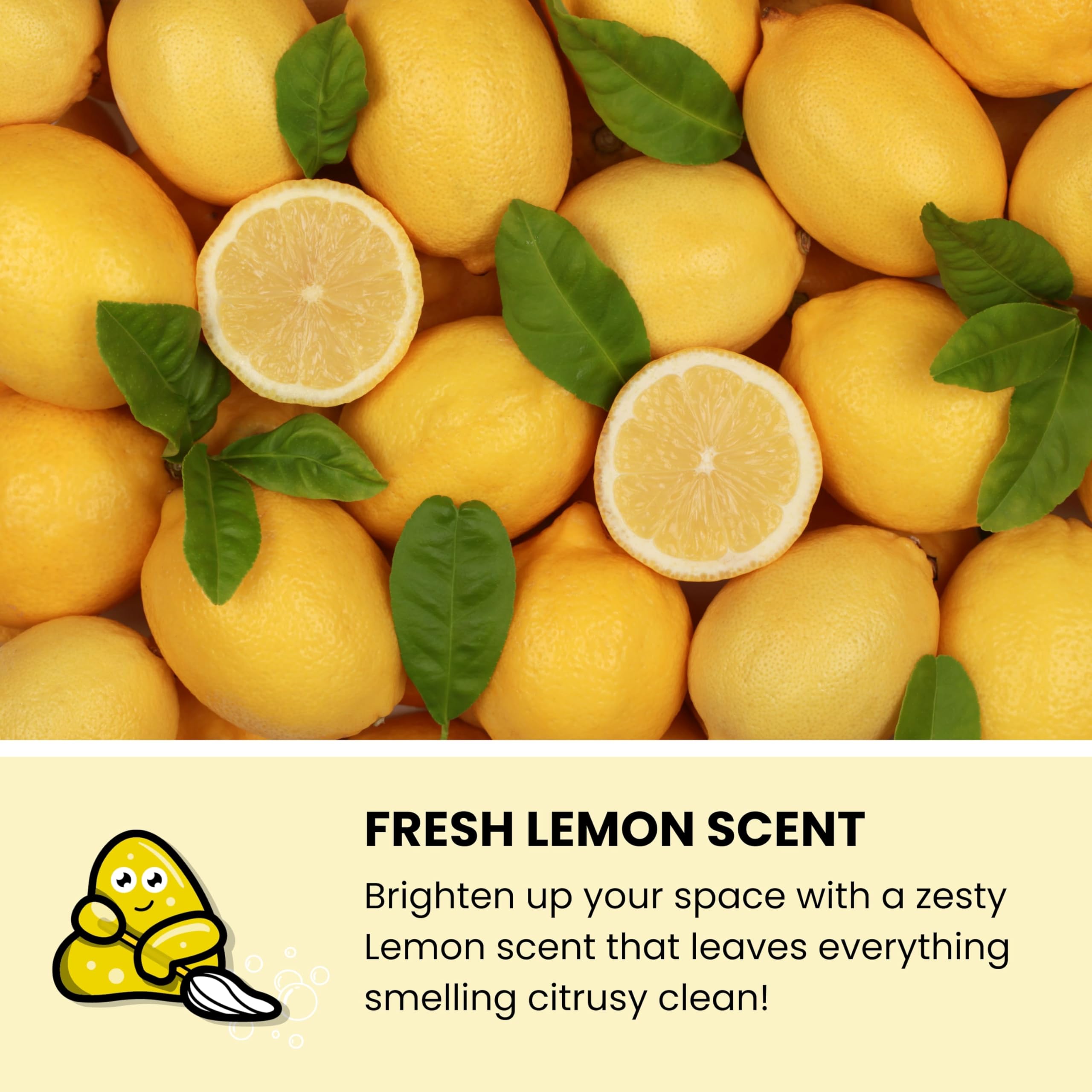 Slime Buddies Cleaning Putty Gel, Lemon, Pack of 1 - Image 3