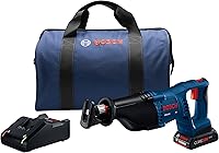 Bosch CRS180 18V 1-1/8" D-Handle Cordless Reciprocating Saw Kit with CORE18V 4.0Ah Battery - Renewed