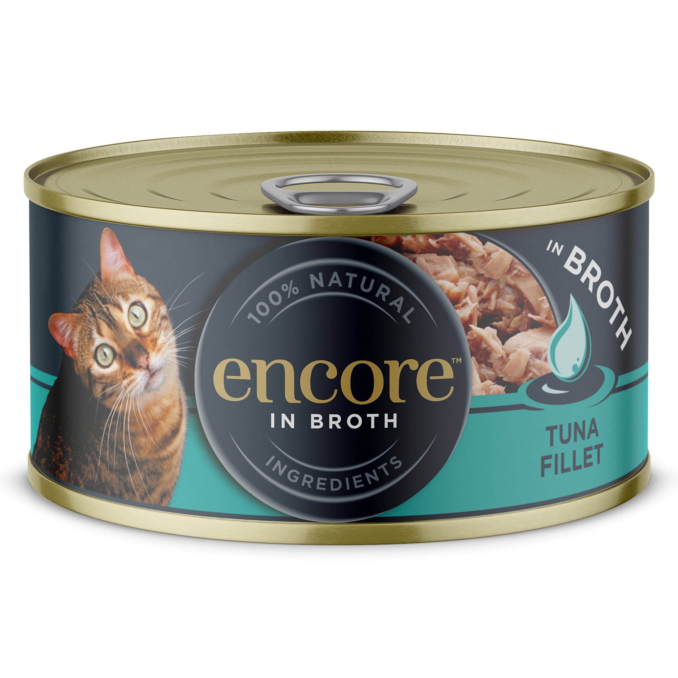 Encore Tuna Fillet In Broth Wet Cat Food 70g Tins 16 Pack