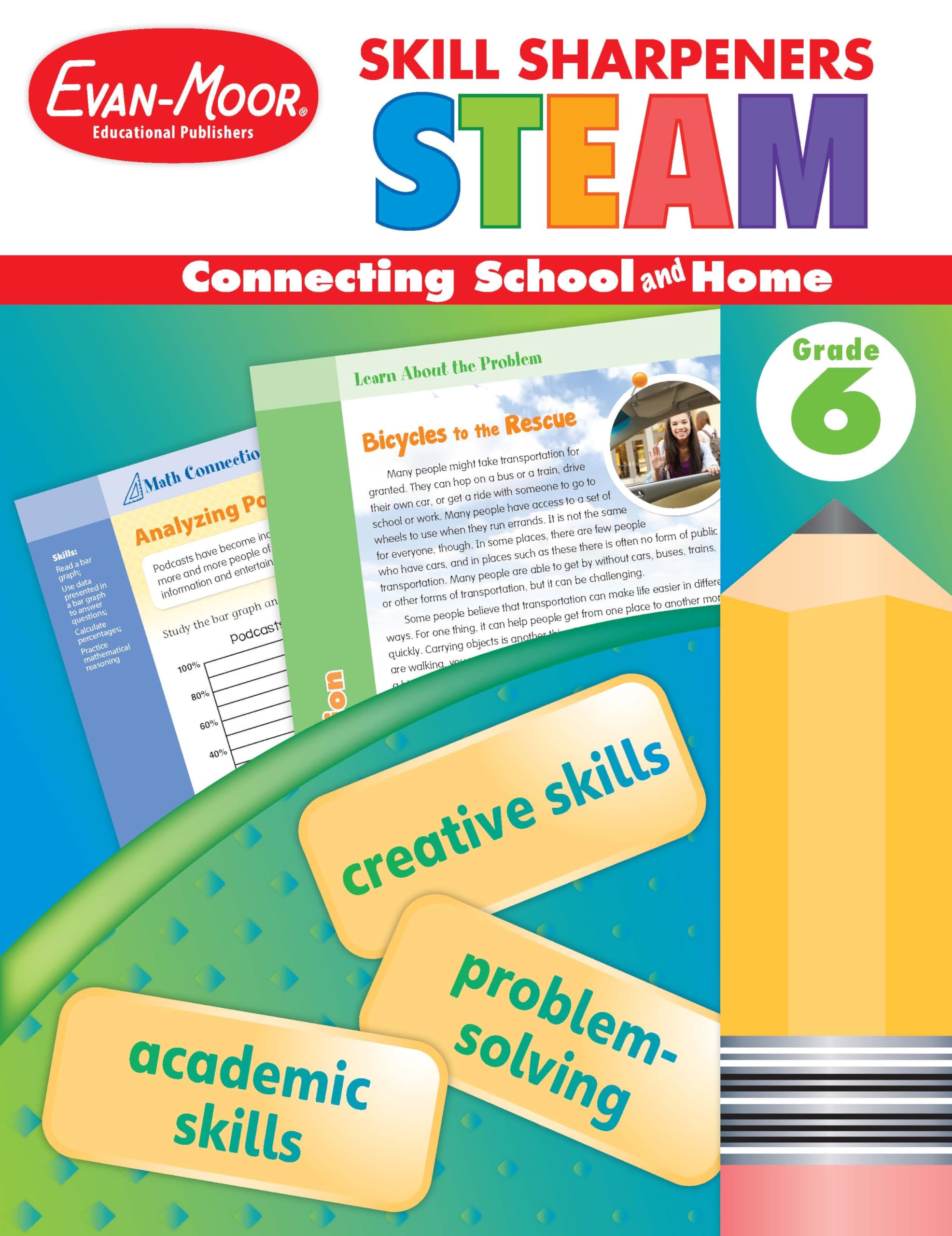 Skill Sharpeners: Steam, Grade 6 Workbook Paperback – 1 January 2021