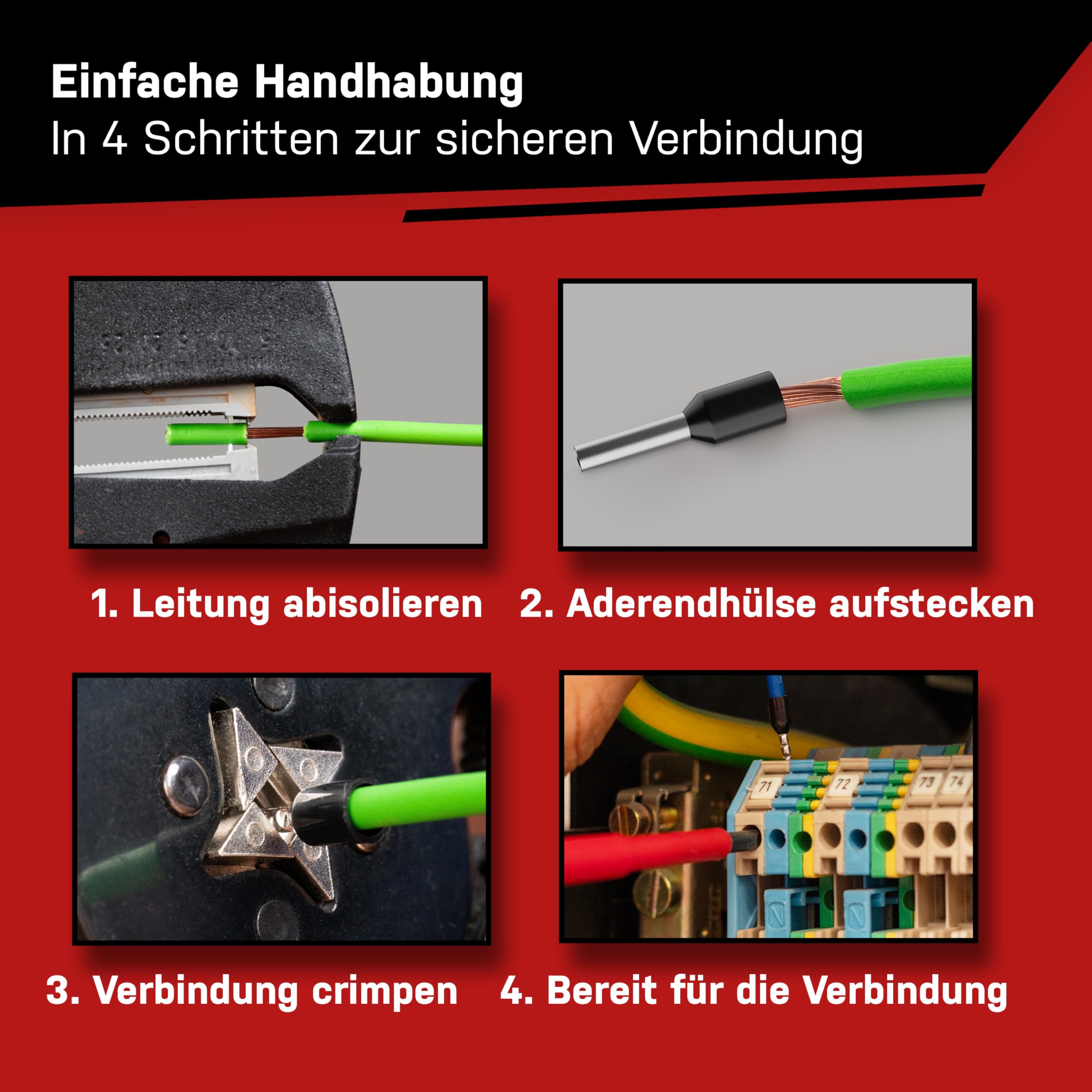 Klauke (ST 11 B) Assortiment / Strooidoos Adereindhulzen 0,5 - 2,5mm