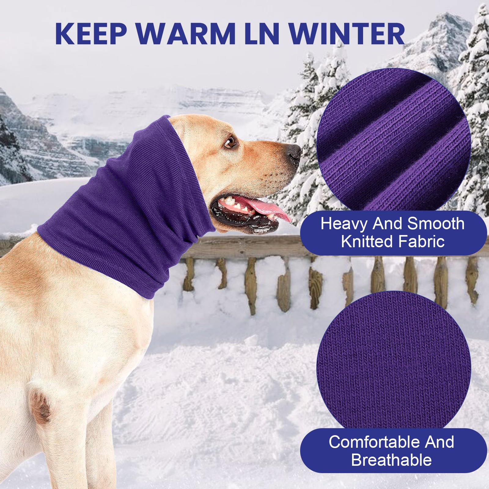 4 Pcs 3 Size Dog Ear Muffs, Stretchy Hoodie for Dog Non-Noise Dogs Ear Muffs - Image 4