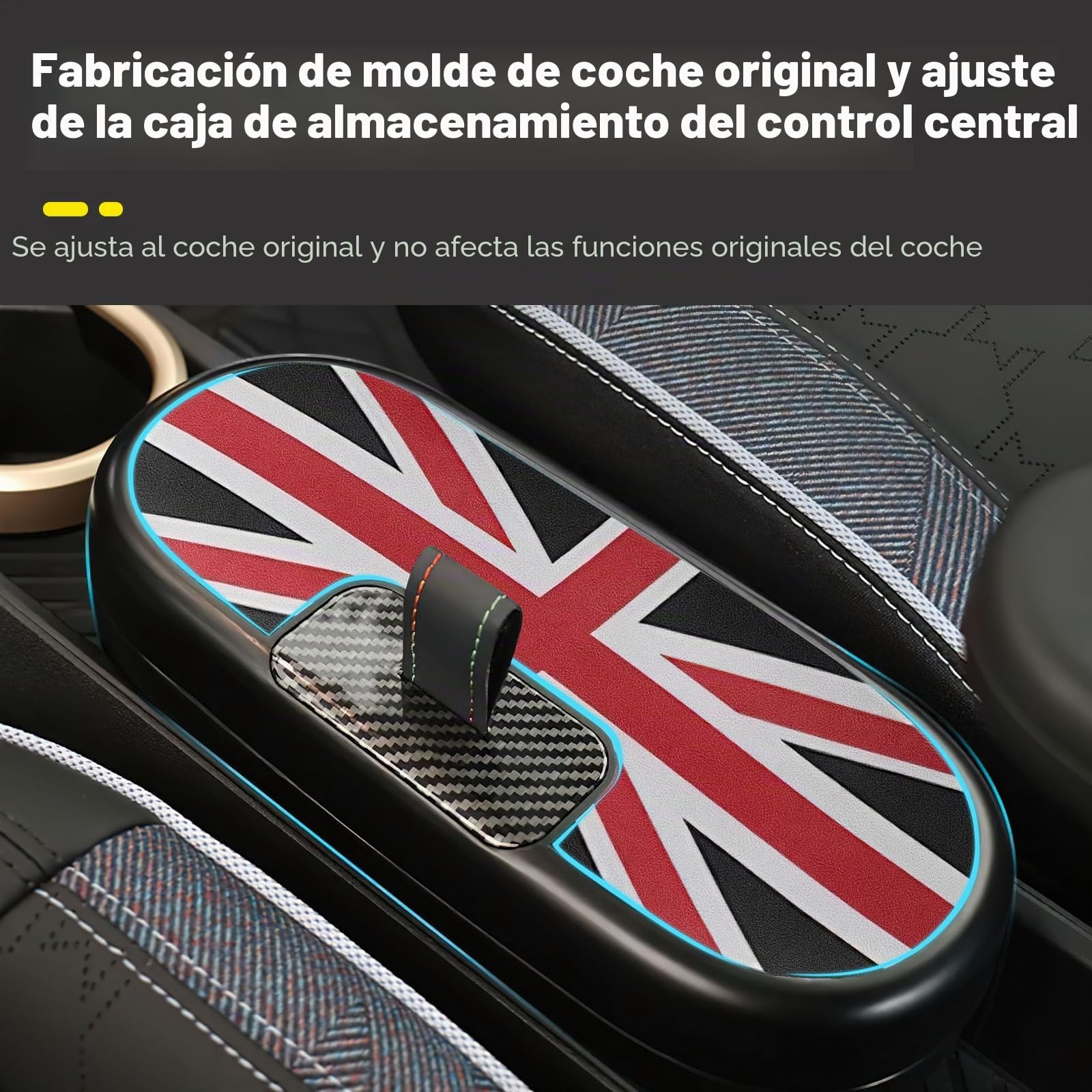 Caja de almacenamiento para consola central, organizador de reposabrazos, bandeja para Mini Cooper Aceman J01 J05 2024 2025, transmisión automática, accesorios, compartimento en la consola