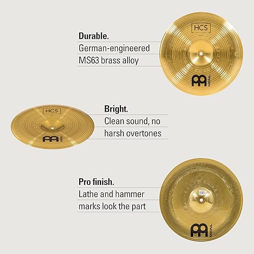 Miniatura 5 de Meinl Platillo China de 14" – Latón con acabado tradicional HCS para batería, fabricado en Alemania (HCS14CH)