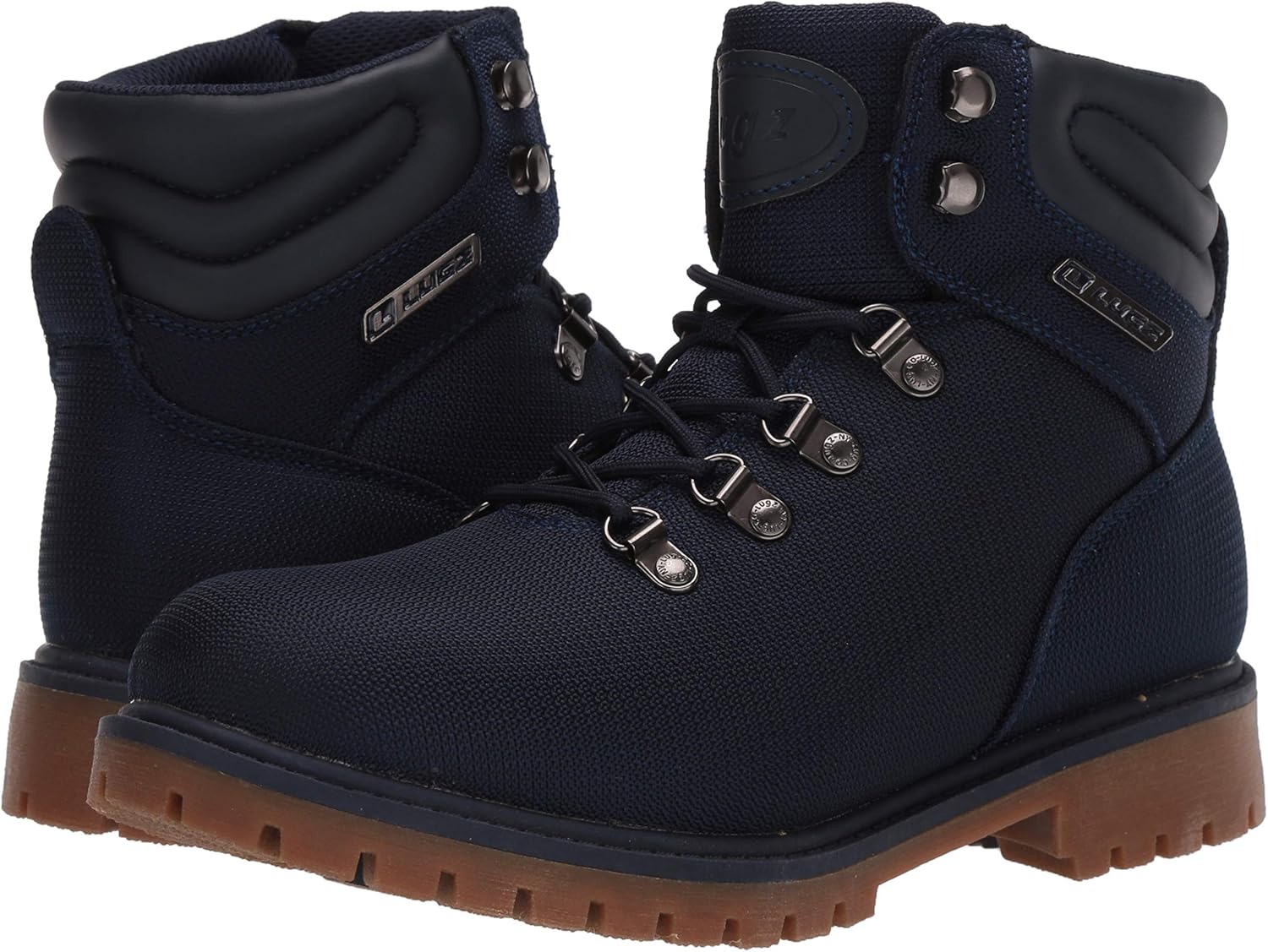 Lugz Women's Grotto Ii Lace Up Hiking Boots Fashion 7.5 Navy/Gum