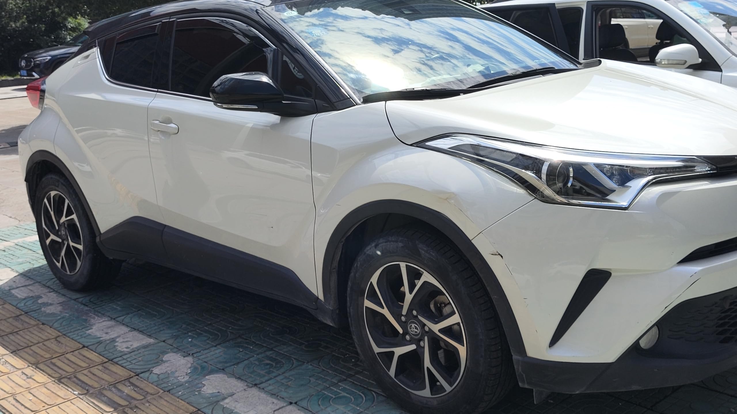 Kit 4 Deflettori Aria Nero Fumé Trasparento Antivento per Finestrini Laterali Anteriori e Posteriori Compatibile con Toyota CHR C-HR 2016-2024