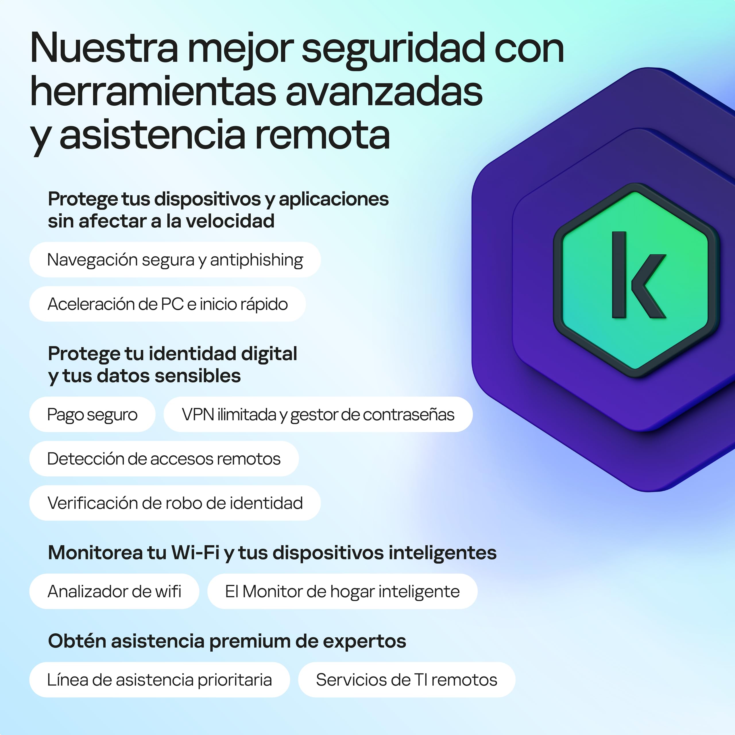 Kaspersky Premium Total Security 2026 | 5 Dispositivos | 1 año | Anti-Phishing y Firewall | VPN ilimitada | Gestor de contraseñas | Control parental | Soporte 24/7 | PC/Mac/Móvil | Código por email