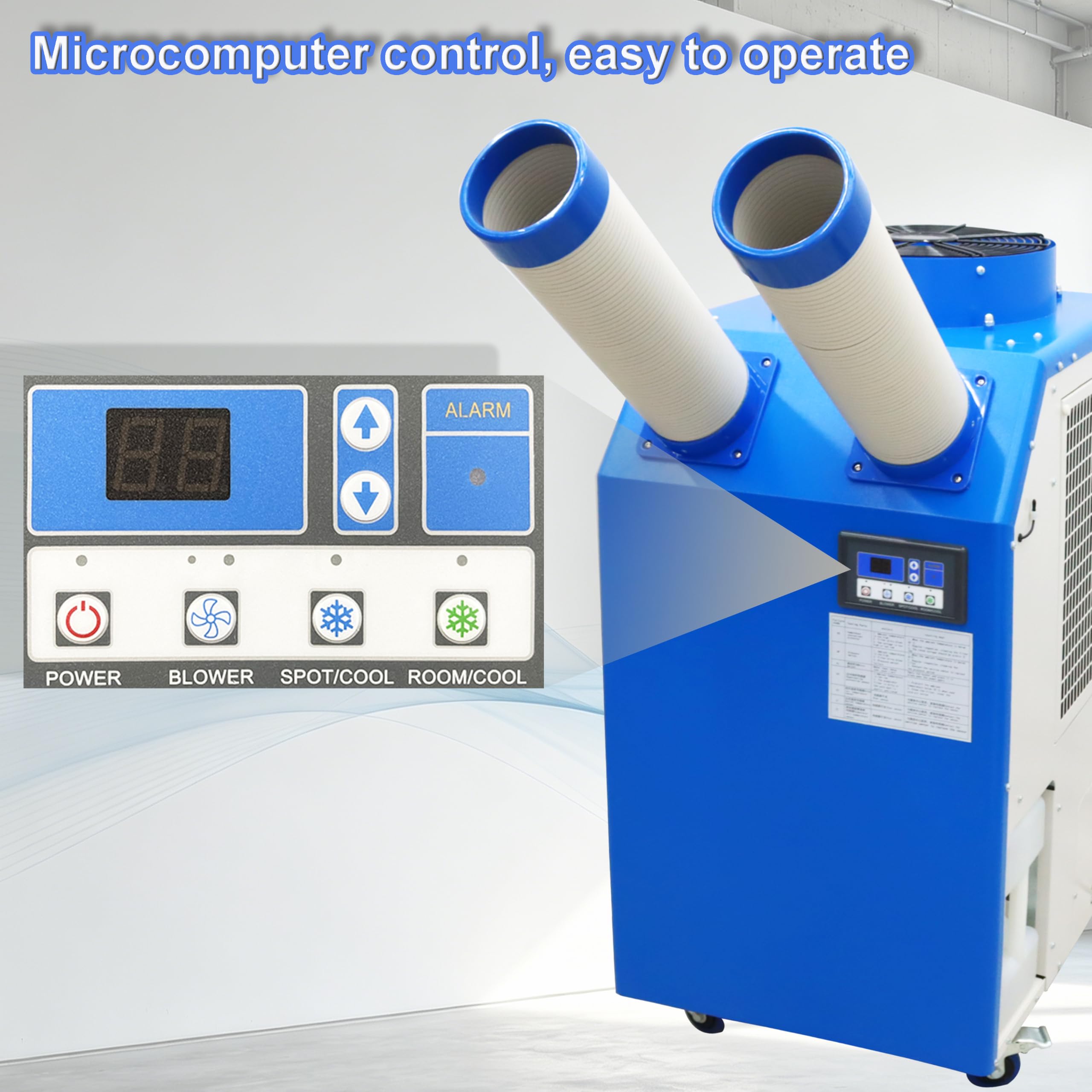 Amazon | TECHTONGDA 18700 BTU 工業用スポットクーラー ポータブル Amazon | TECHTONGDA 18700 BTU 工業用スポットクーラー ポータブル