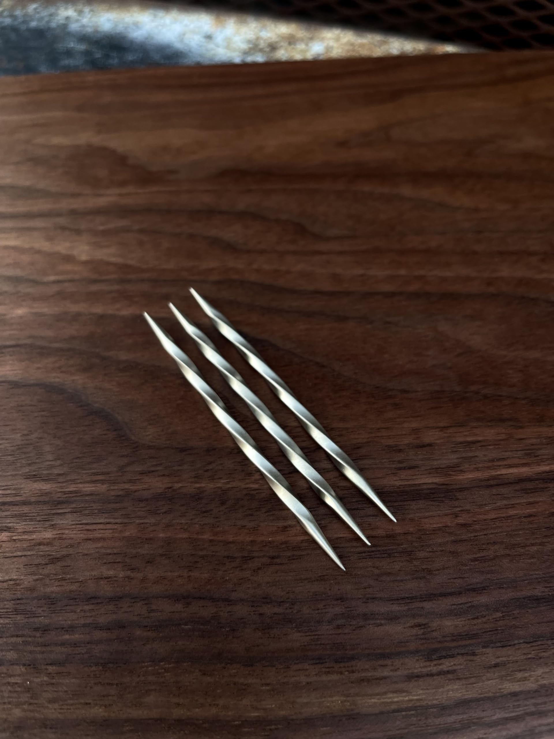 Cowboy Toothpick - Nickel Silver Metal Toothpick Hat Pin (Multipack) (3 Pack)