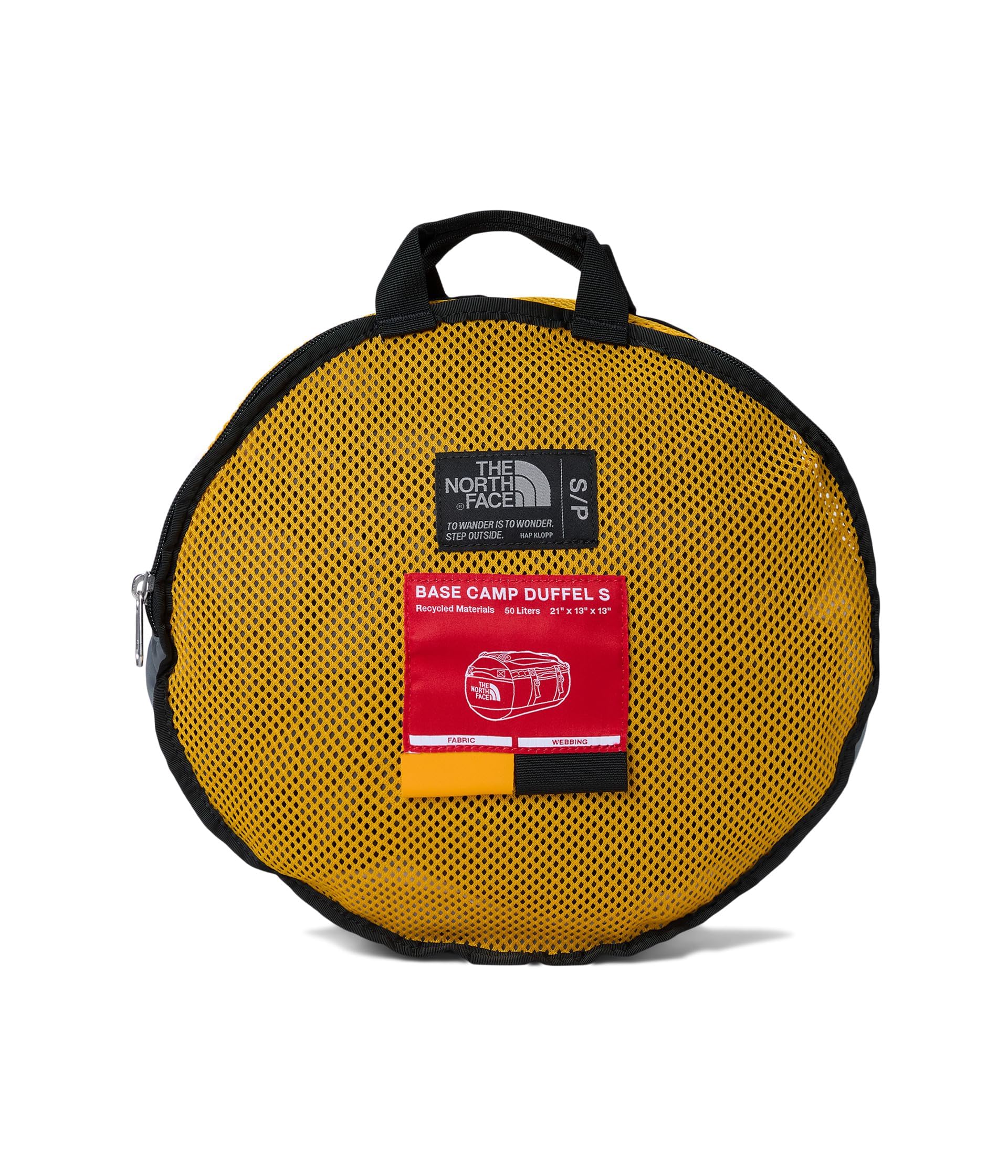 THE NORTH FACE Unisex Base Camp 50L Duffel, Summit Gold/TNF Black/N, S