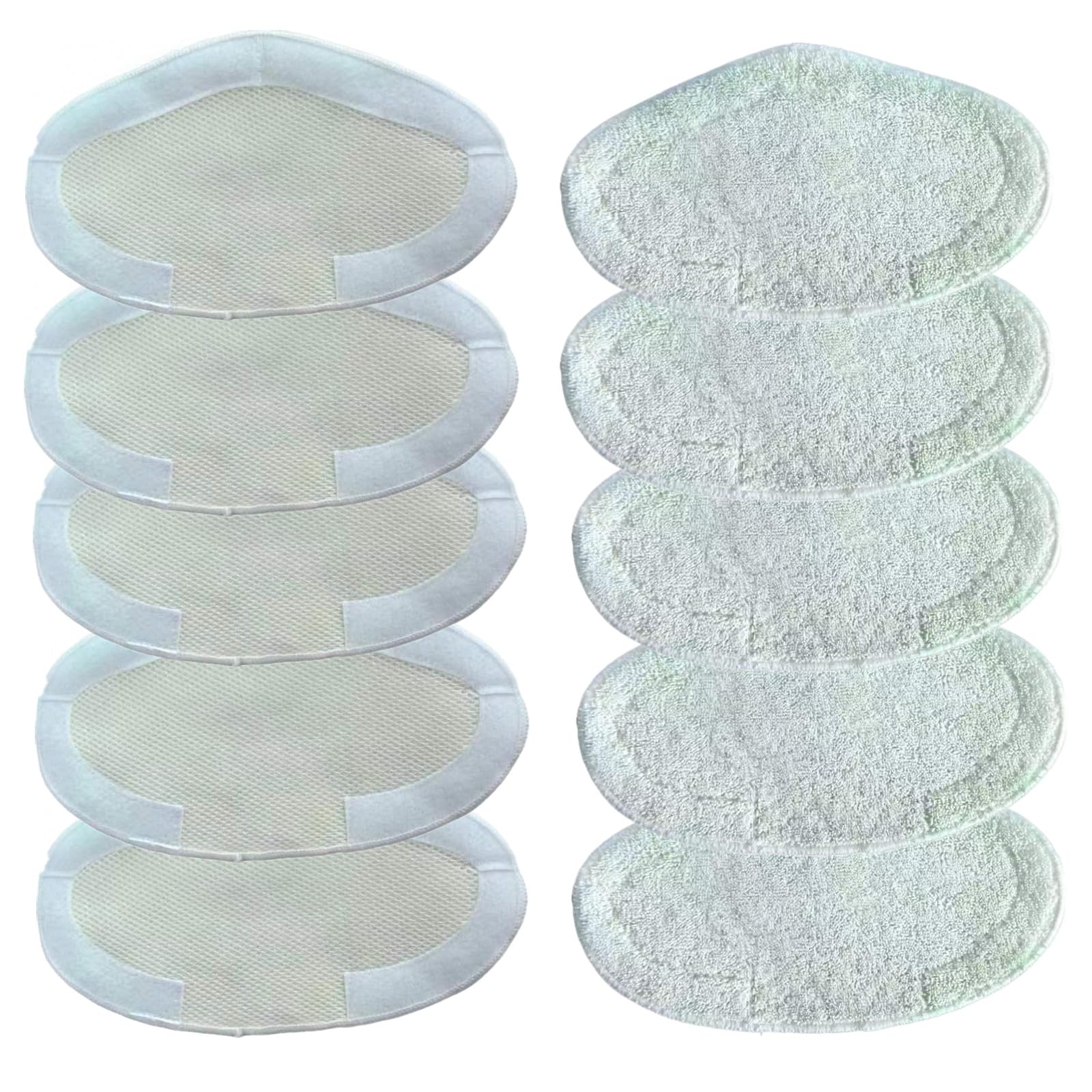 Confezione da 10 panni lavabili in microfibra per scopa a vapore Polti Vaporetto Smart 100_T, Vaporetto SV440_Double, SV450_Double, SV400_Hygiene, SV420_Frescovapor.