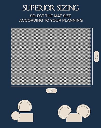 Miniatura 2 de Agarre antideslizante para alfombra alfombra antideslizante de 2 x 3 pies, proporciona protección para suelos de madera dura y superficies duras,