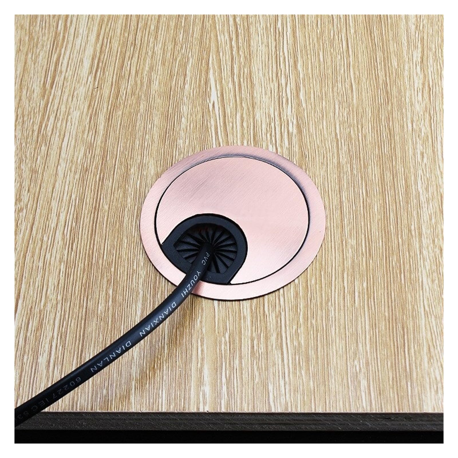 1 copertura per foro in filo di acciaio, 50-80 mm, per tavolo del computer, passacavo, copertura per fori per mobili, accessori per mobili (A, 80 mm)