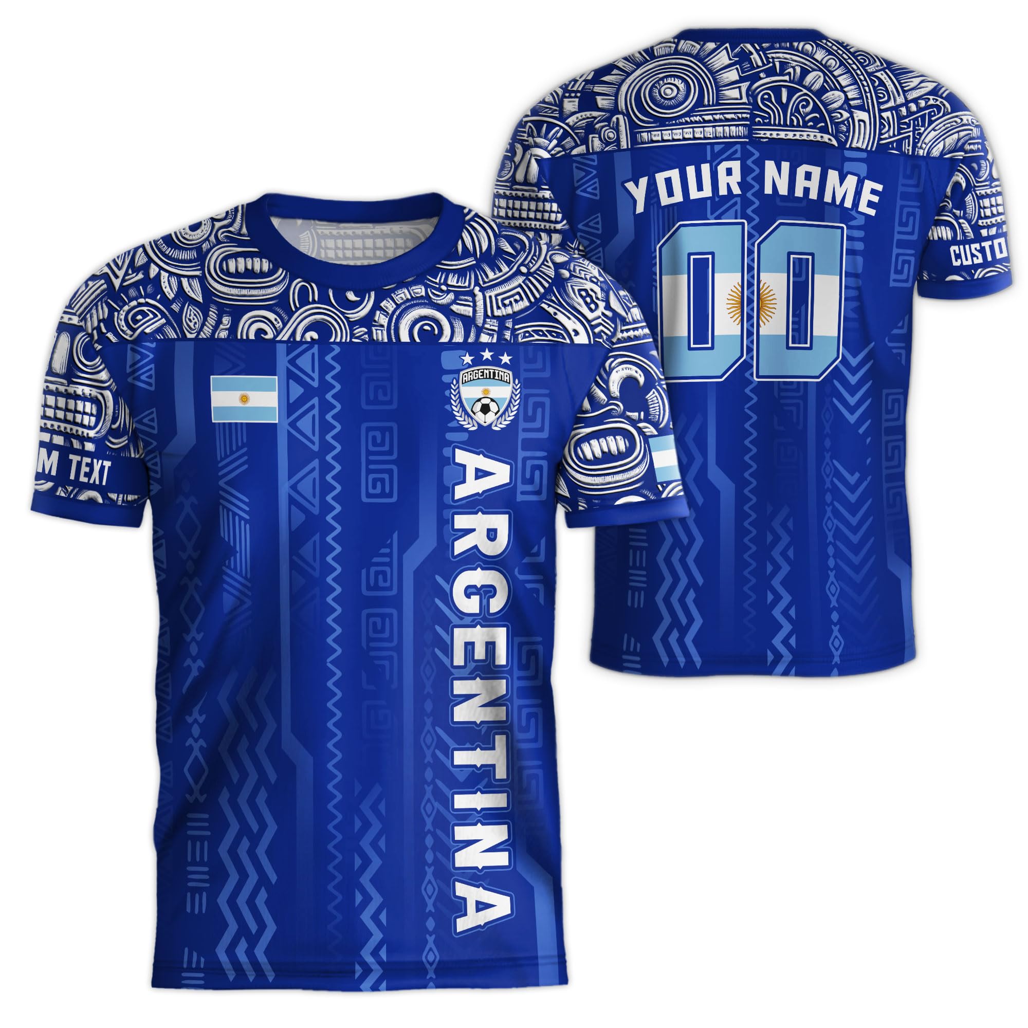 Custom Argentinian Soccer Jersey, Argentina Jersey Men, Customized Jersey Argentina, Retro Soccer Jerseys for Men 5