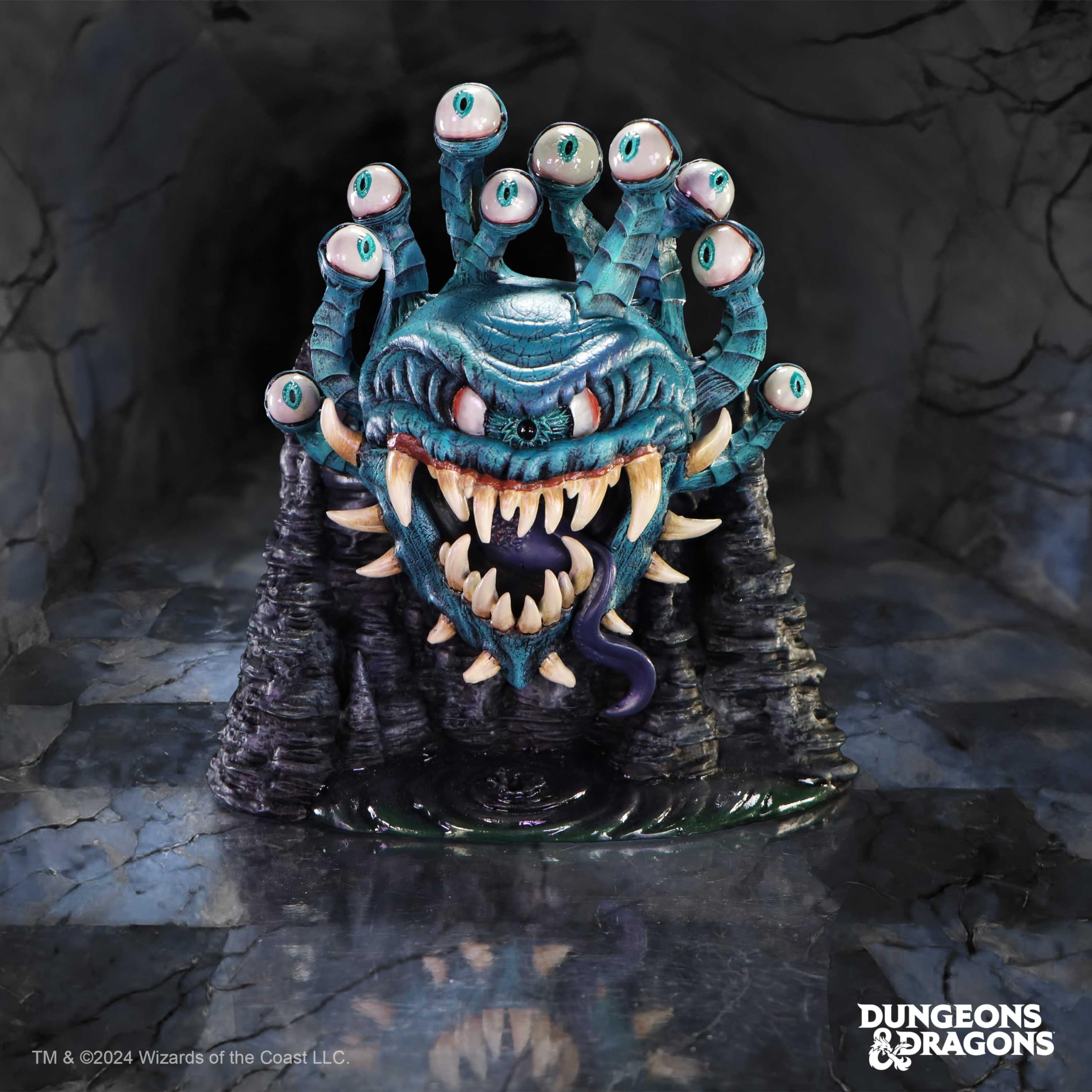 Nemesis Now Dungeons & Dragons Beholder - Scatola per dadi in resina, 15 cm, prodotto ufficiale D&D, design unico, in resina di alta qualità, accuratamente dipinta a mano