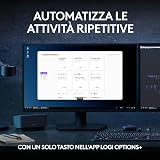 Logitech MX Keys S Combo - Tastiera e Mouse Wireless con Palm Rest, illuminazione personalizzabile, Scorrimento veloce, Bluetooth, USB C, Windows/Linux/Chrome/Mac, Disposizione Italiano QWERTY-Grafite - 5