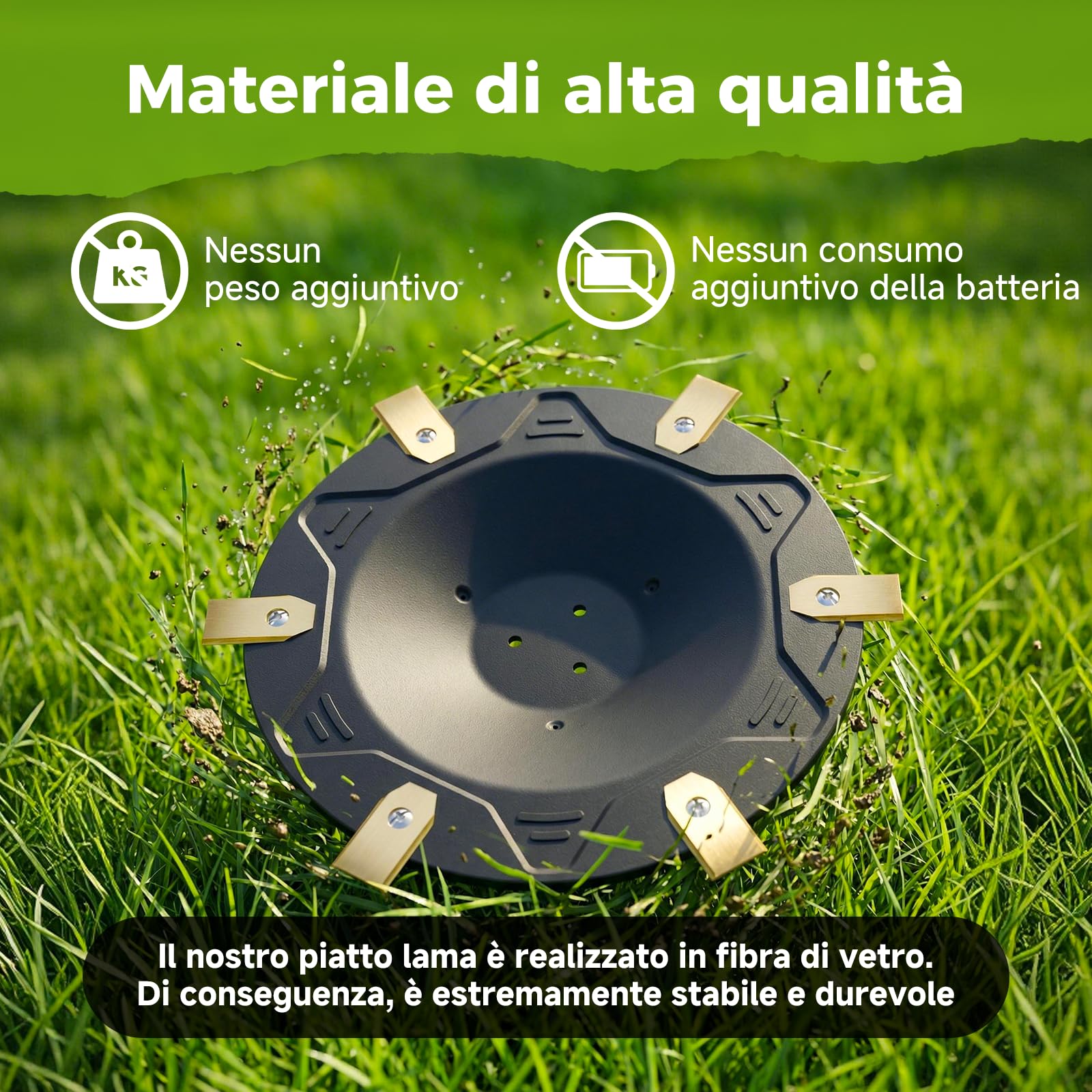 30 Lame Accessorio per ECOVACS Goat O500, O800, O1200, G1-800, G1-2000, G1 - Premium Robot Rasaerba Include 30 Lame, 30 Viti