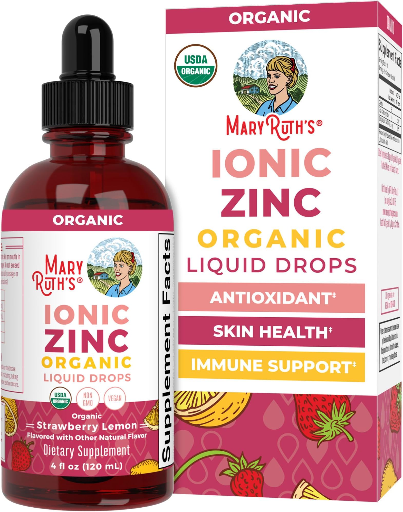 Zinc Supplements for Immune Support | Ionic Zinc for Kids & Adults | Liquid Zinc Supplement | 40 Day Supply | Zinc Sulfate | Skin Care Supplement | Vegan | Non-GMO | Gluten Free | 40 Servings