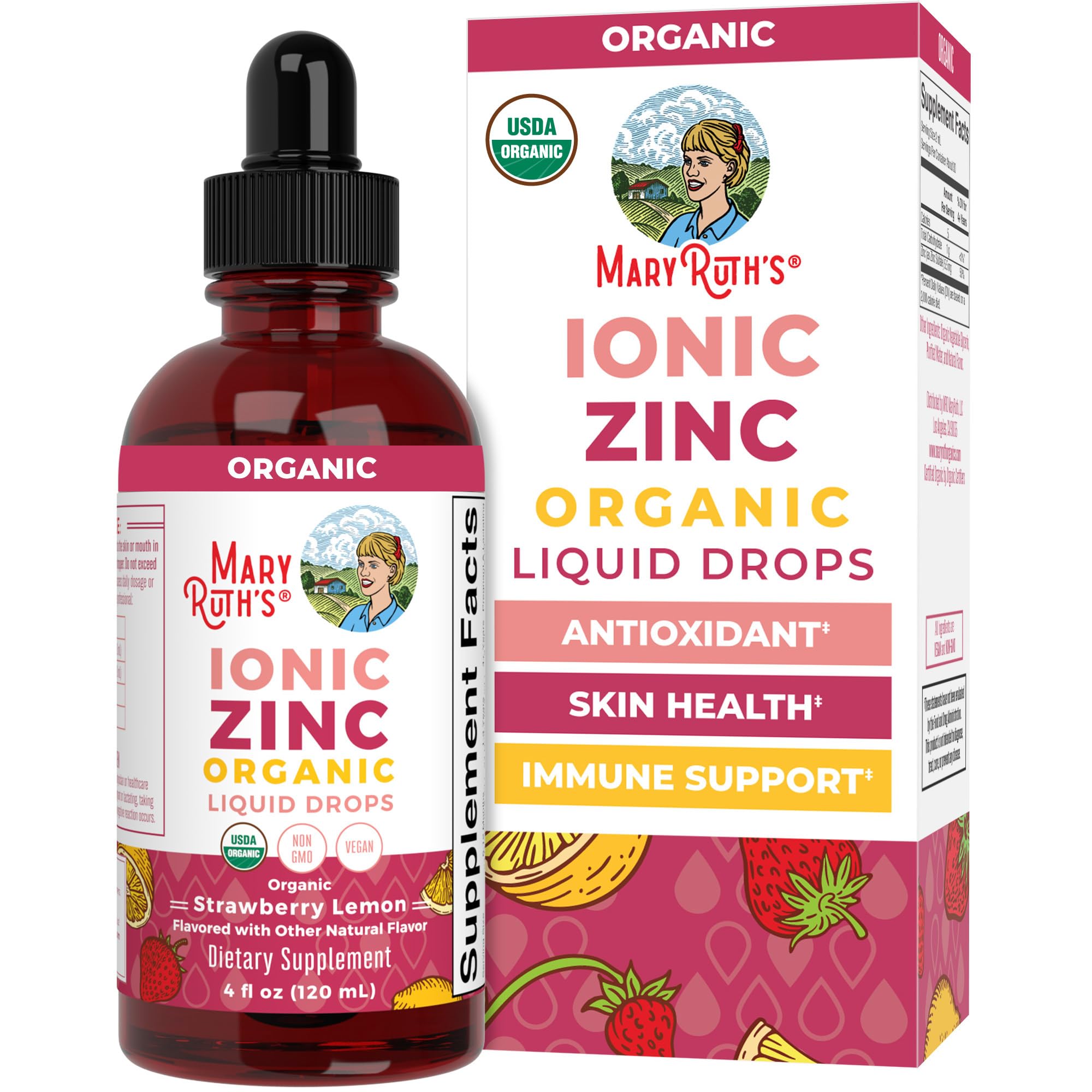Zinc Supplements for Immune Support | Ionic Zinc for Kids & Adults | Liquid Zinc Supplement | 40 Day Supply | Zinc Sulfate | Skin Care Supplement | Vegan | Non-GMO | Gluten Free | 40 Servings