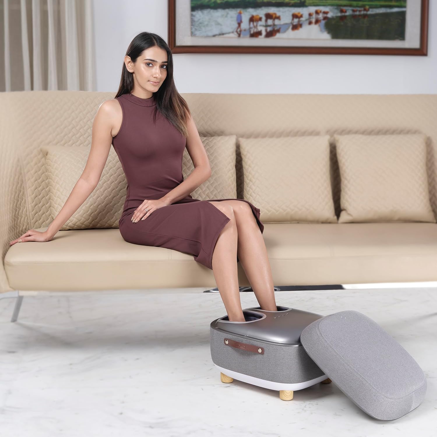 Lixo foot cargo - LI650: Advanced Electric Shiatsu Nodes Technology for Spa Experience at Home | Pain relief and dual rest dresses, foot carrier for comfort with gray Lixo foot cargo - LI650: Advanced Electric Shiatsu Nodes Technology for Spa Experience at Home | Pain relief and dual rest dresses, foot carrier for comfort with gray