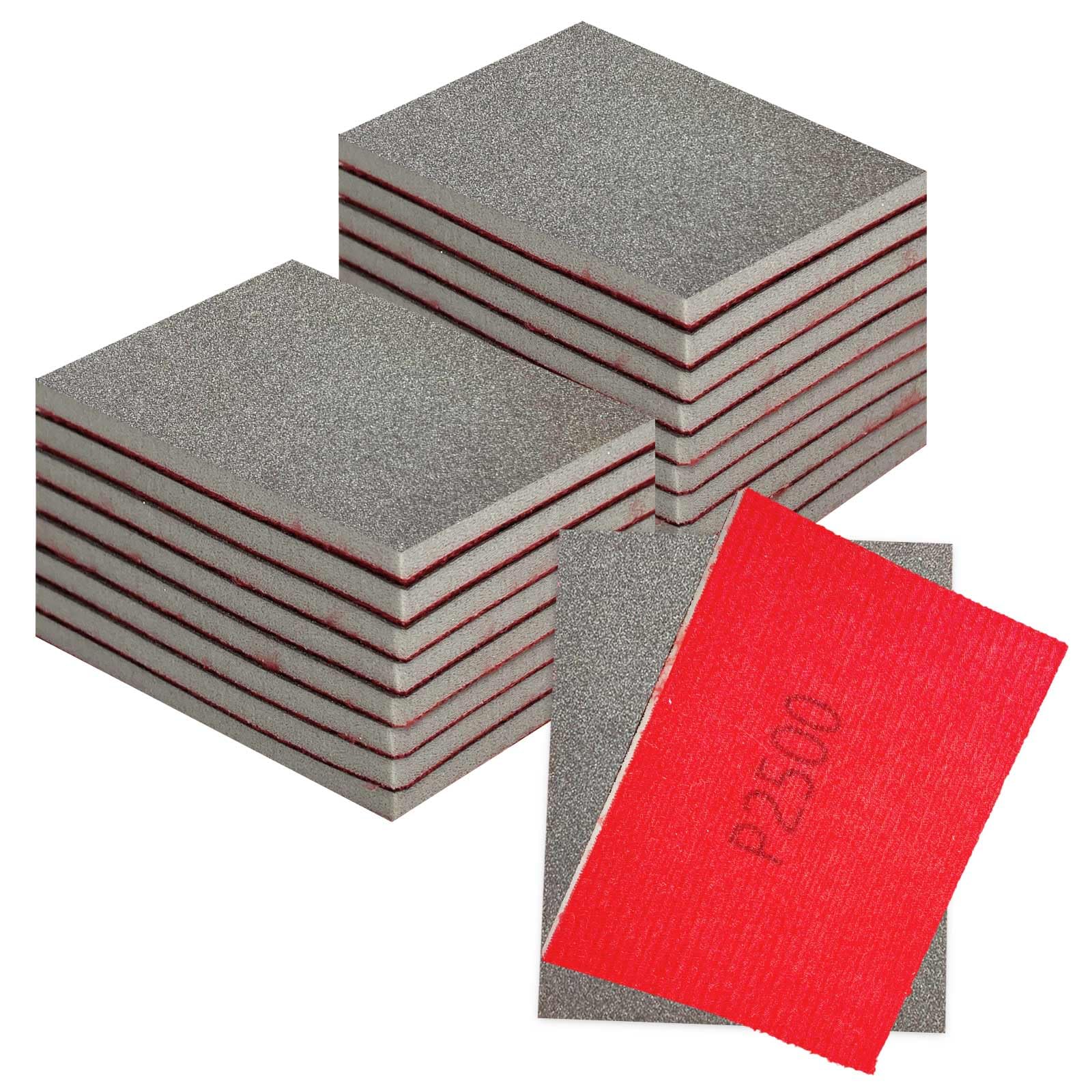 Sanding Sponge Set, 20 Pcs 2500 Grit Sanding Block Pads Dry Wet Sanding Sponge Soft Foam Fine Drywall Sandpaper for Crafts Furniture Wood Model Drywall Metal Rust Removal Polishing