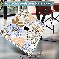 Vista 6 de Mektron Diseñada para MacBook Air 2025/2024/2023 de 15 PULGADAS M4 A3241 /M3 A3114 /M2 A2941, Carcasa de Cubierta Rígida de Plástico Impreso